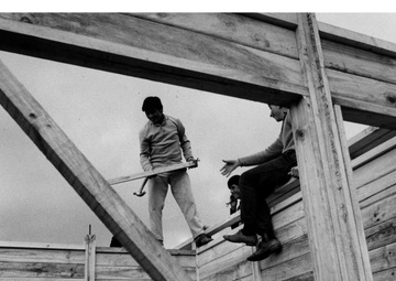 The People of Chepe Hill Devote Much of Their Free Time to Working on the Housing Project. In Exchange for Their Labor - They Receive American Surplus Food - Chile