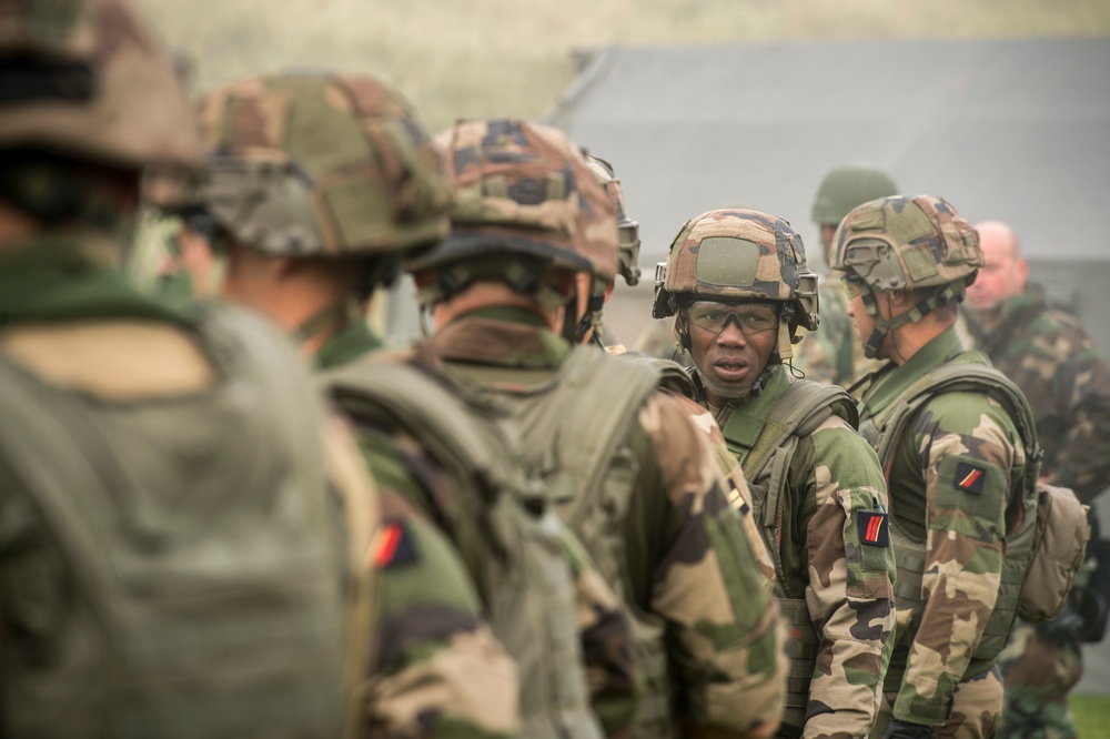 The US Marine Corps Shooting Team competes in Royal Marines Operational Shooting Competition