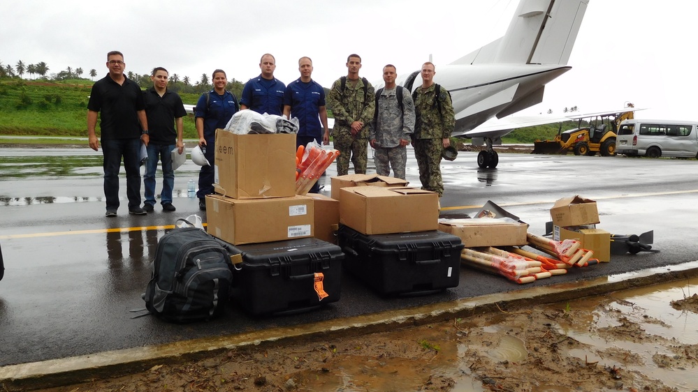 Coast Guard teams provide damage assessments after Tropical Storm Erika