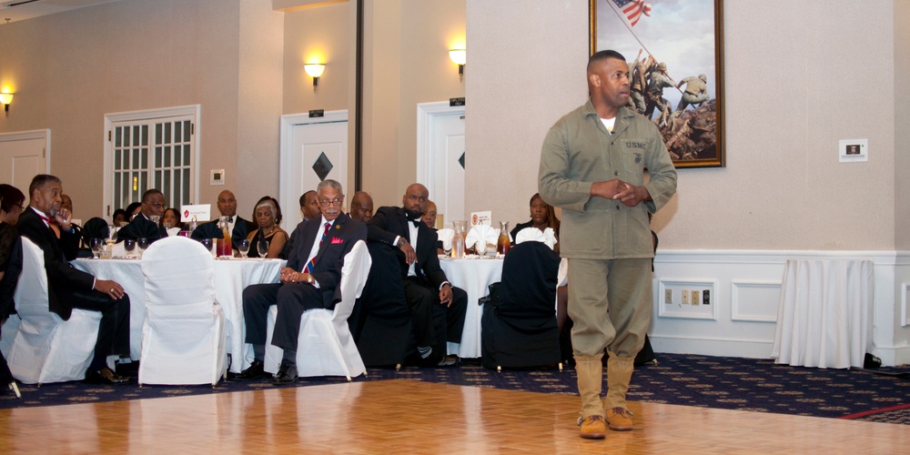 A historical homage, Marines received Congressional Medal