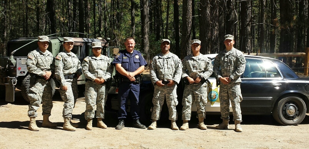 California National Guard military police unit activates for fire mission