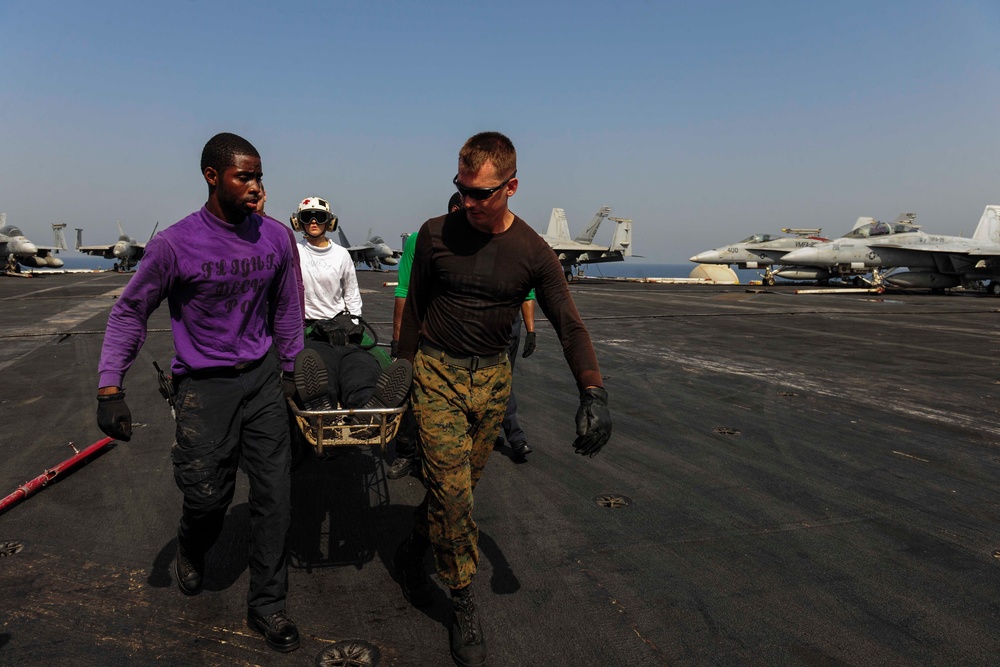 USS Theodore Roosevelt action