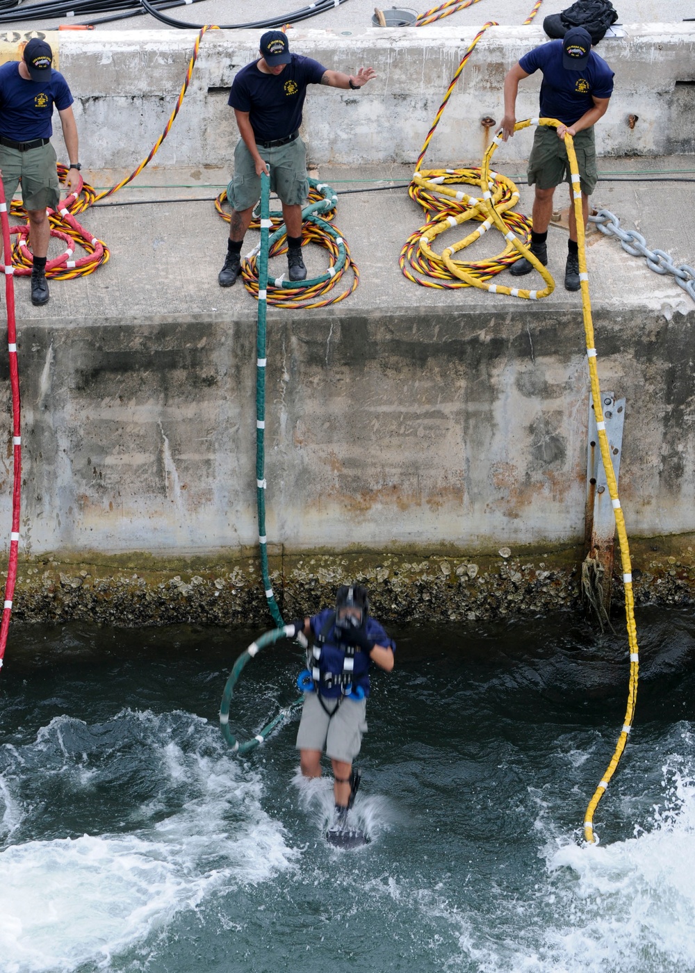 USS Frank Cable action