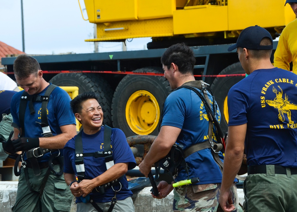 USS Frank Cable action