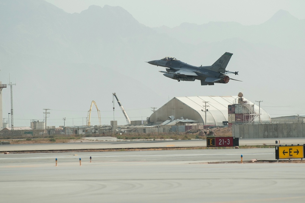 Bagram’s busy flight line