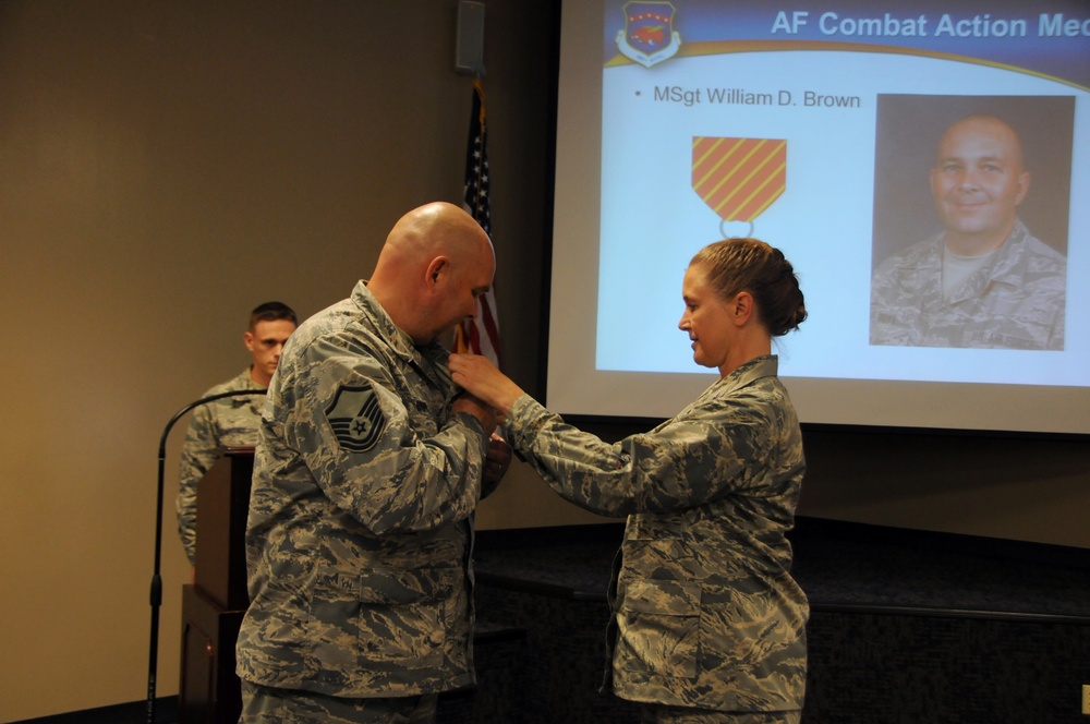 188th’s Brown receives Air Force Combat Action Medal