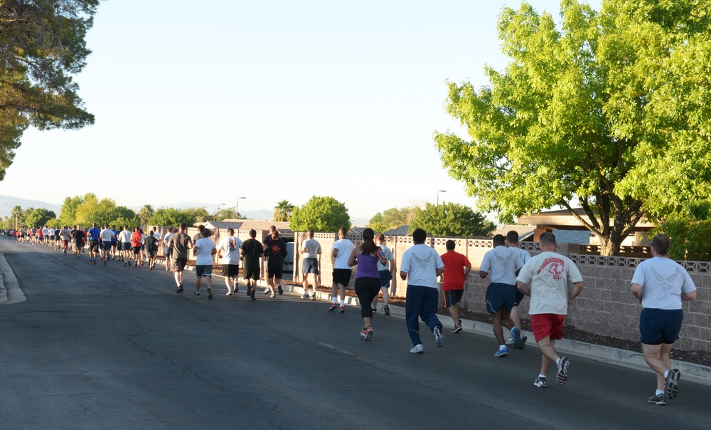 Nellis celebrates 68th Air Force birthday with 5K