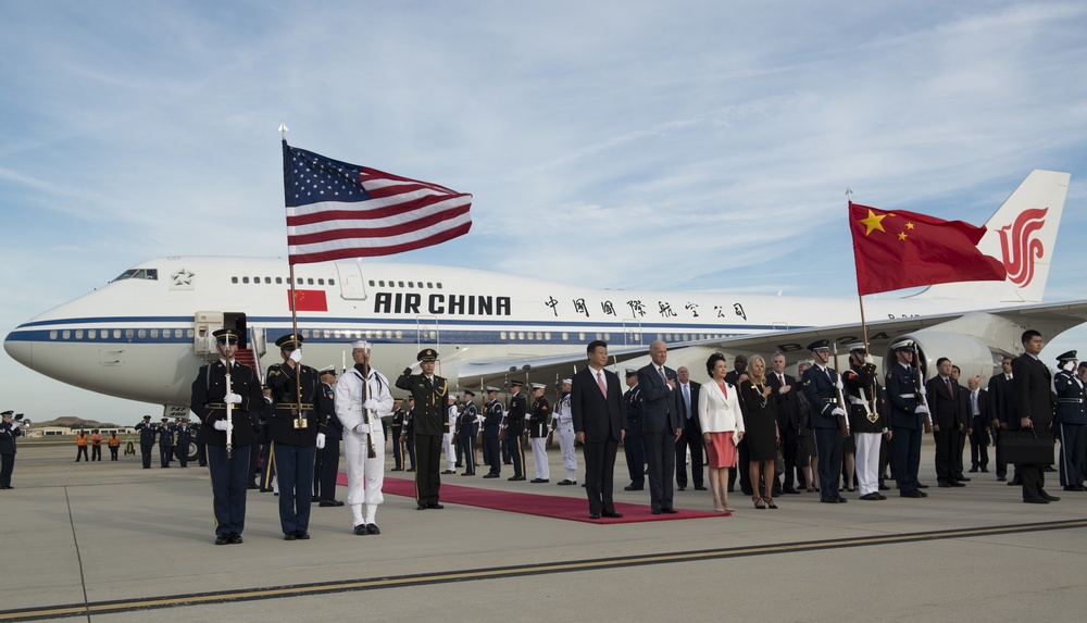 Chinese president lands at JBA