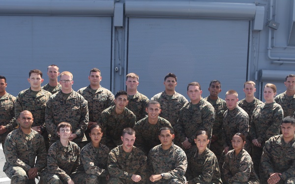 Marines graduate Corporal’s Course aboard USNS Lewis and Clark
