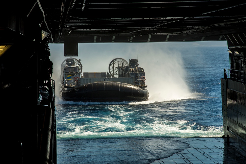 Loading a Landing Craft Air Cushion