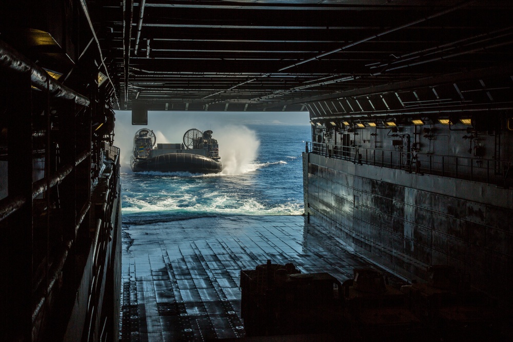 Loading a Landing Craft Air Cushion