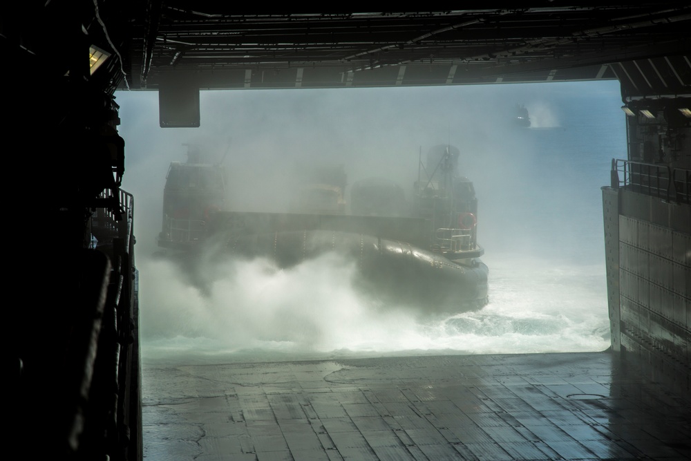 Loading a Landing Craft Air Cushion