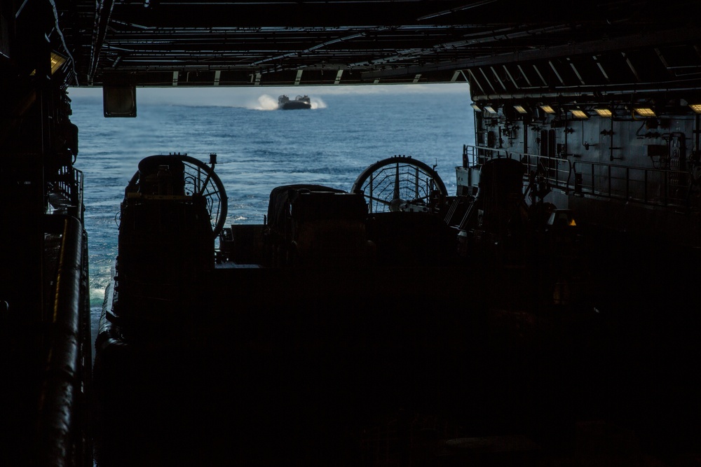Loading a Landing Craft Air Cushion