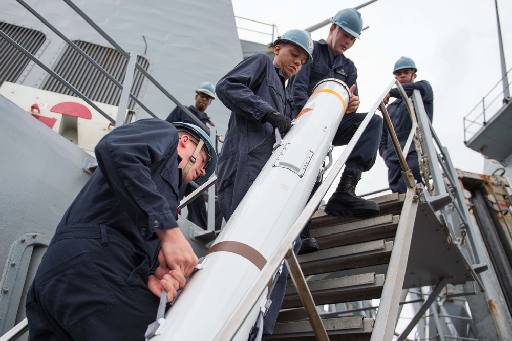 USS Mustin operations