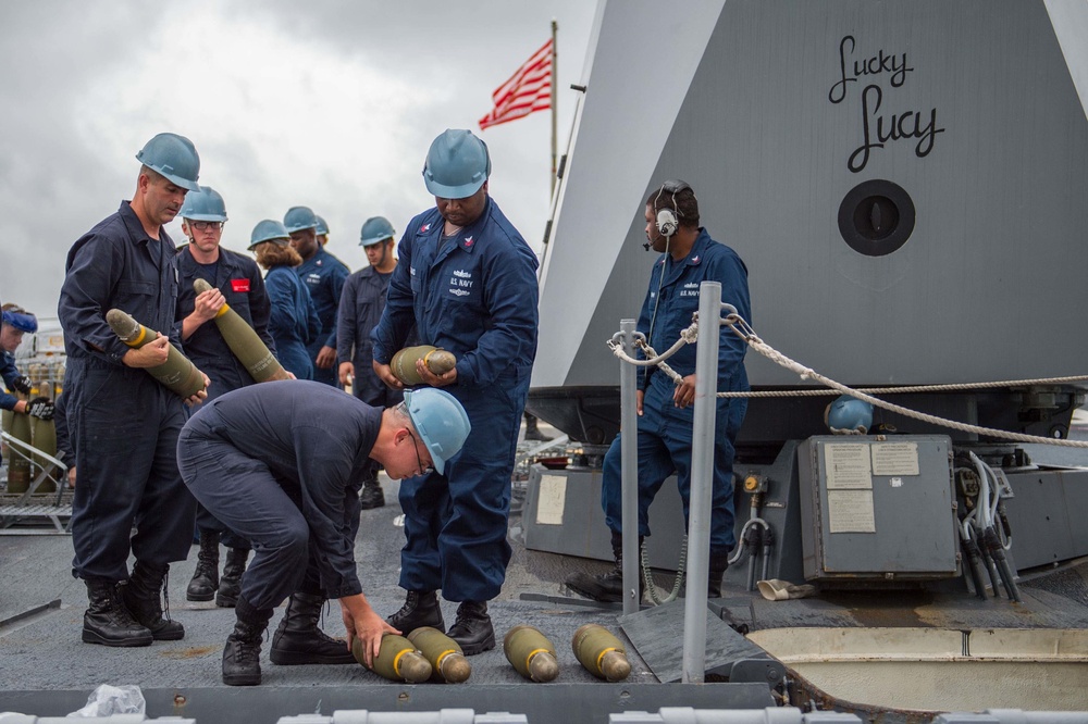 USS Mustin operations