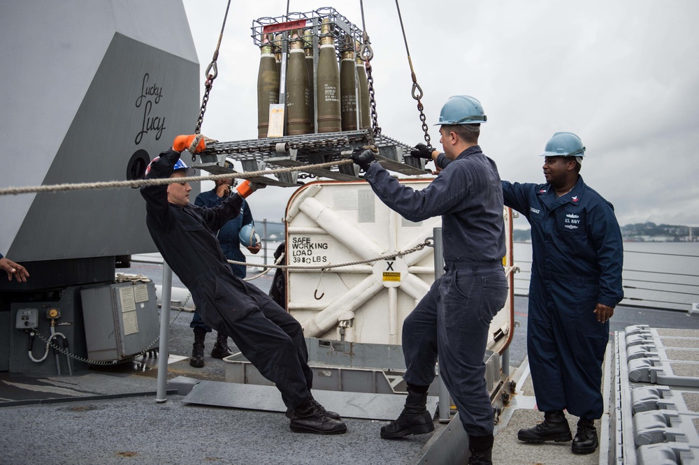 USS Mustin operations