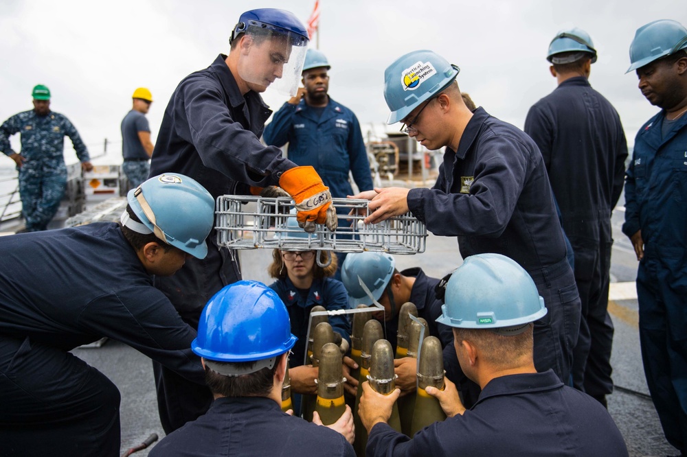 USS Mustin operations