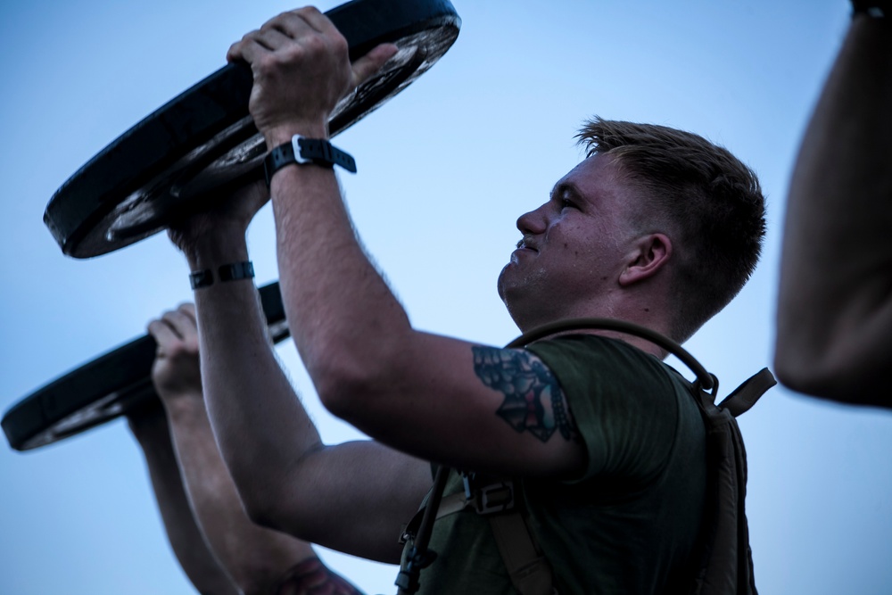 NCOs lead the way, exercise on ship