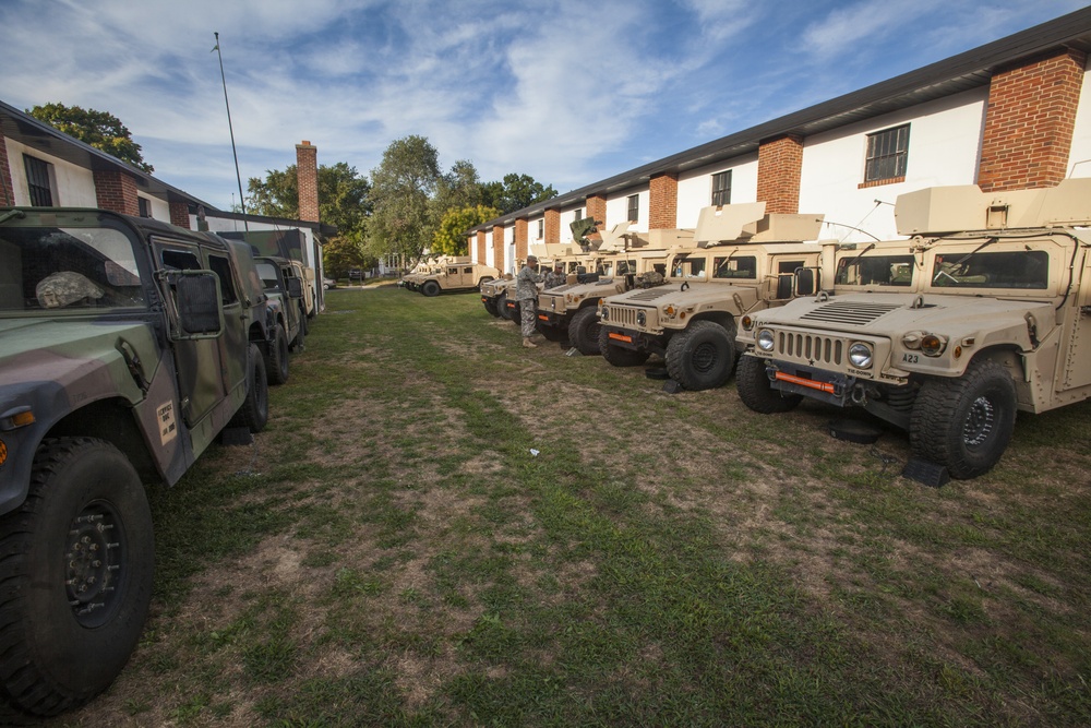 Task Force arrives at Woodbury Armory