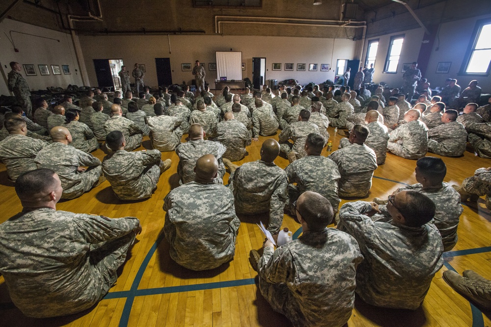 Task Force arrives at Woodbury Armory