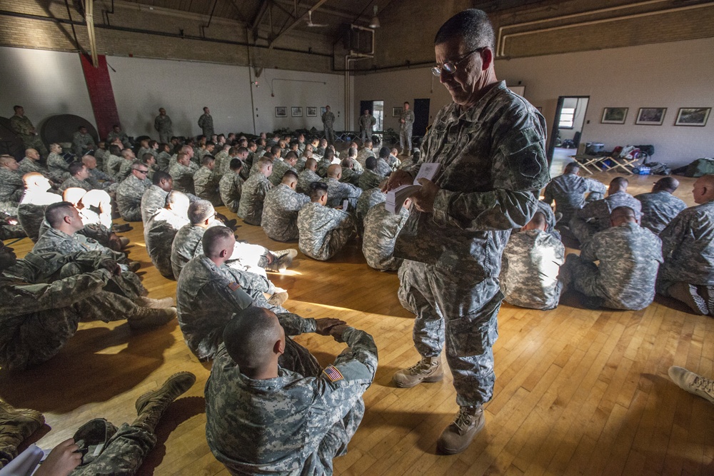 Task Force arrives at Woodbury Armory