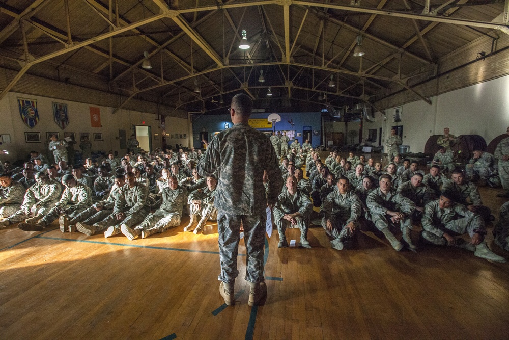 Task Force arrives at Woodbury Armory