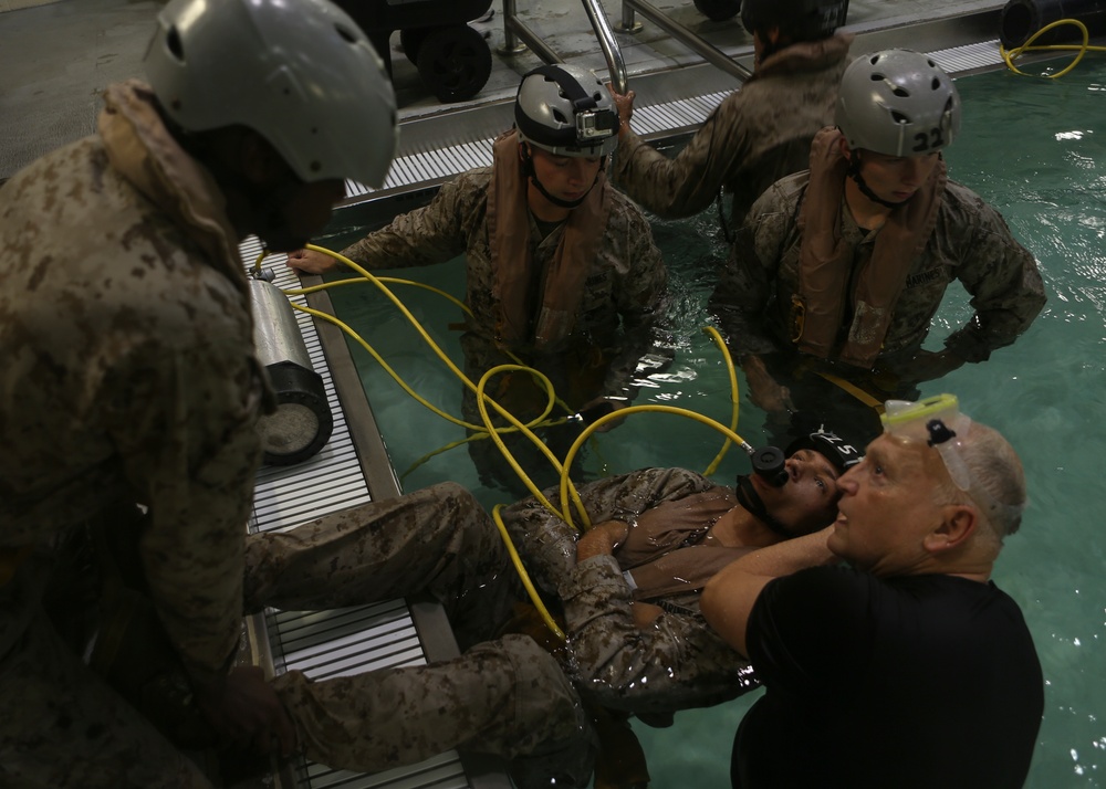 Surviving the dunk; 2/6 conquers the egress trainer