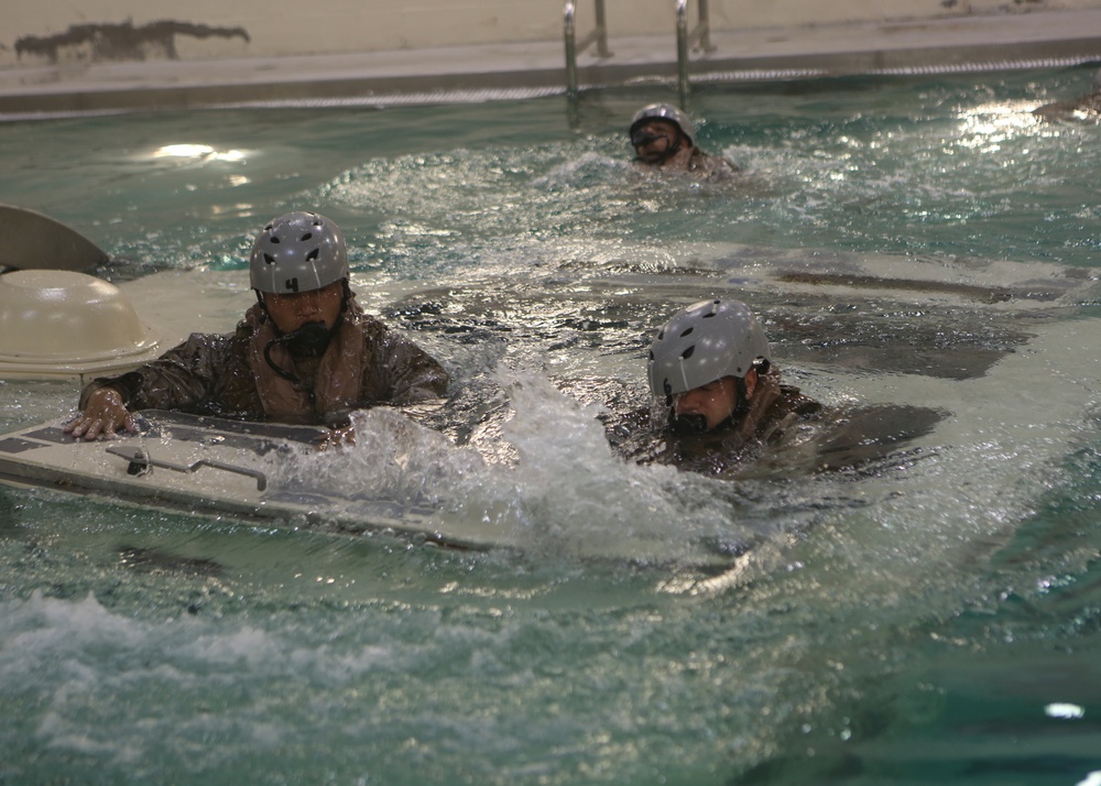 Surviving the dunk; 2/6 conquers the egress trainer