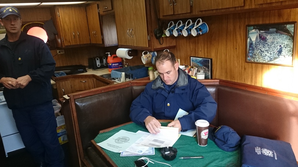 Fishing vessel safety inspections in Cordova, Alaska