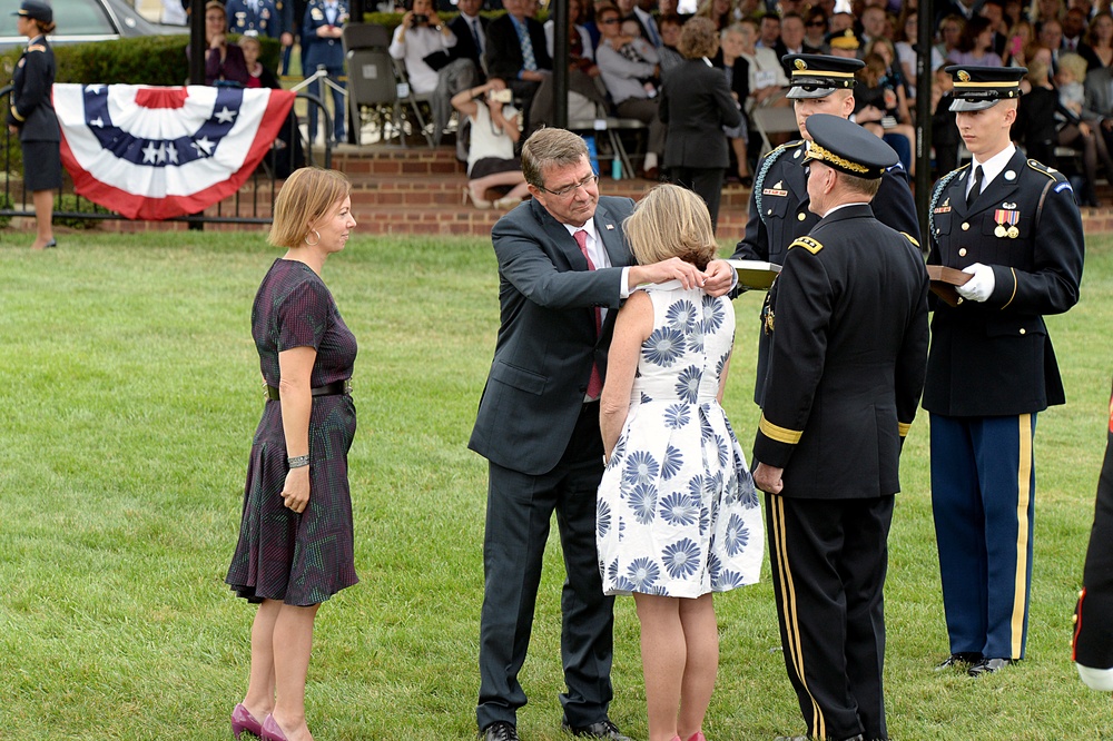 Secretary of defense awards Mrs. Dempsey