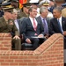 Secretary of defense shares a smile with POTUS