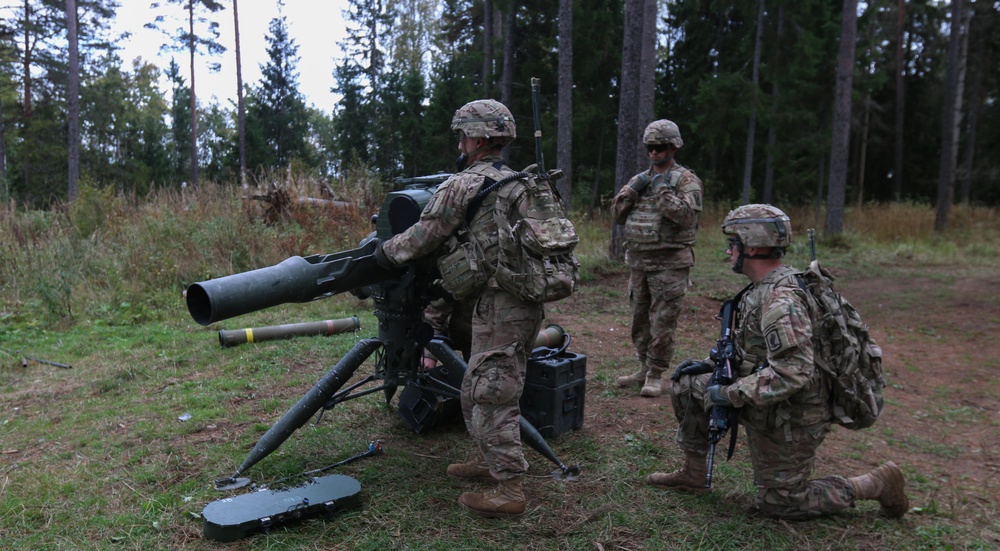 Live fire exercise in Estonia