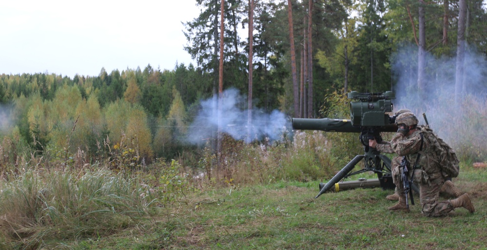 Live fire exercise in Estonia