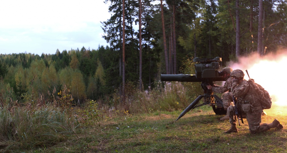 Live fire exercise in Estonia