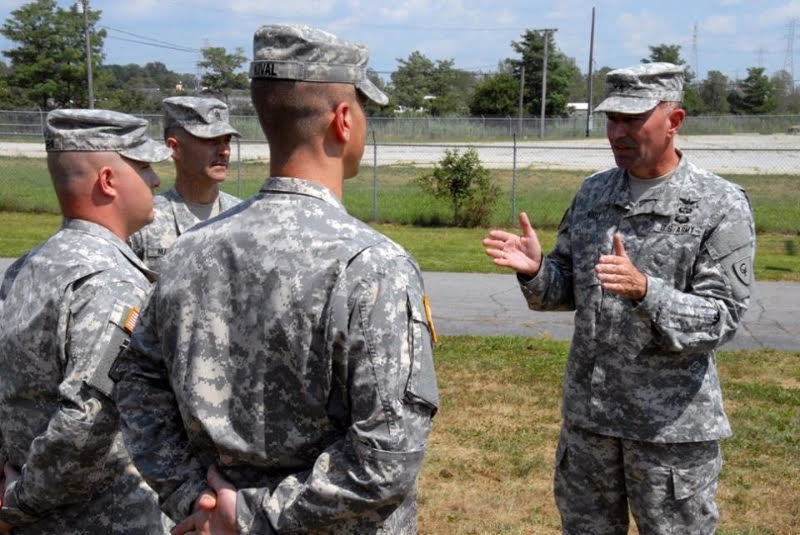 38th Division leaders visit new recruits