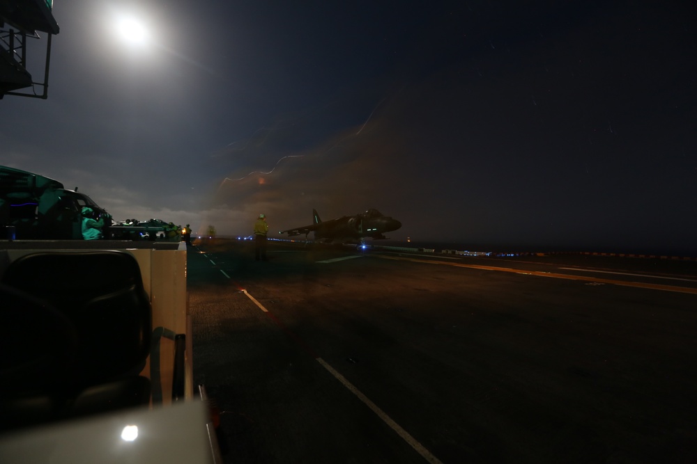 'SeaElk' Harriers soar at sea