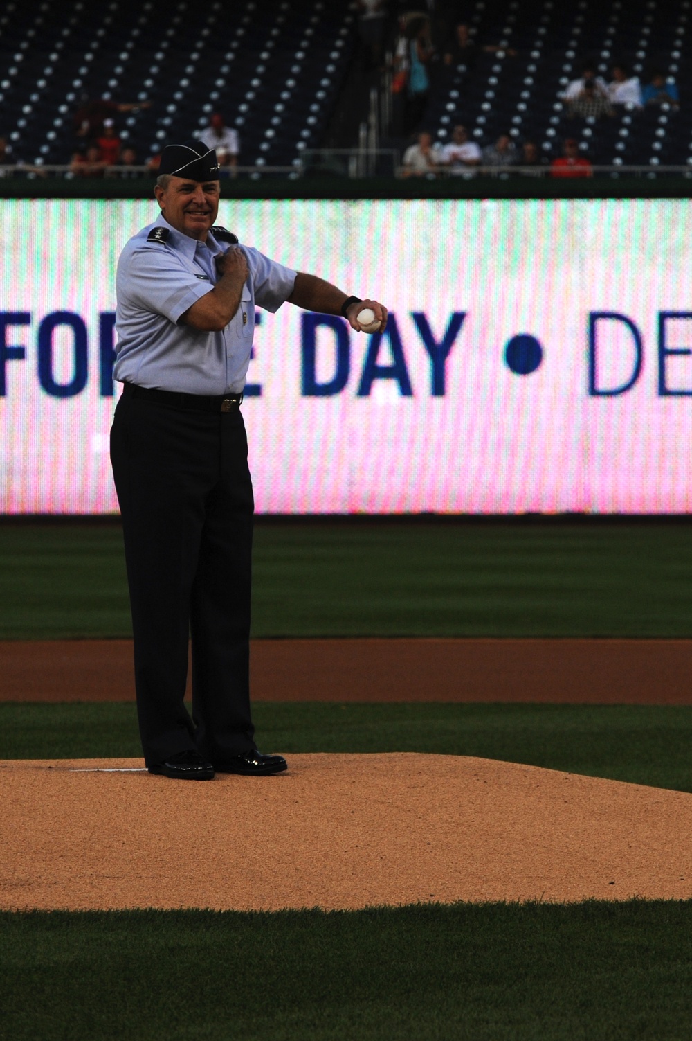 AF celebrates birthday at baseball game