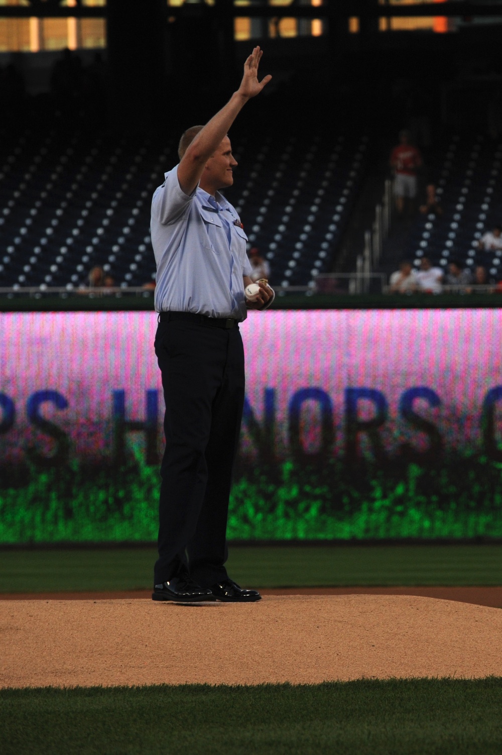 AF celebrates birthday at baseball game