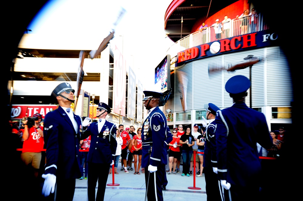 AF celebrates birthday at baseball game