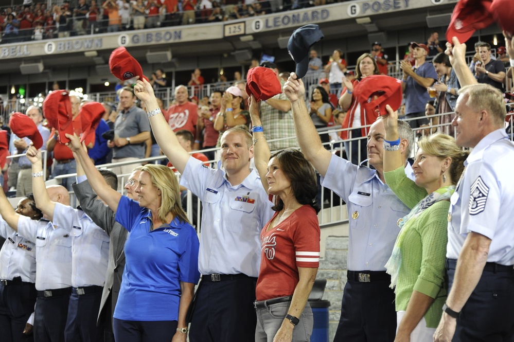 AF celebrates birthday at baseball game