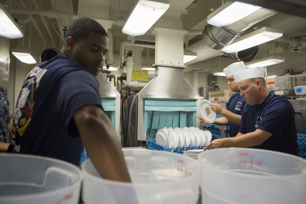 PCU Gerald R. Ford (CVN 78) FCPOA performs FSA duties for a day