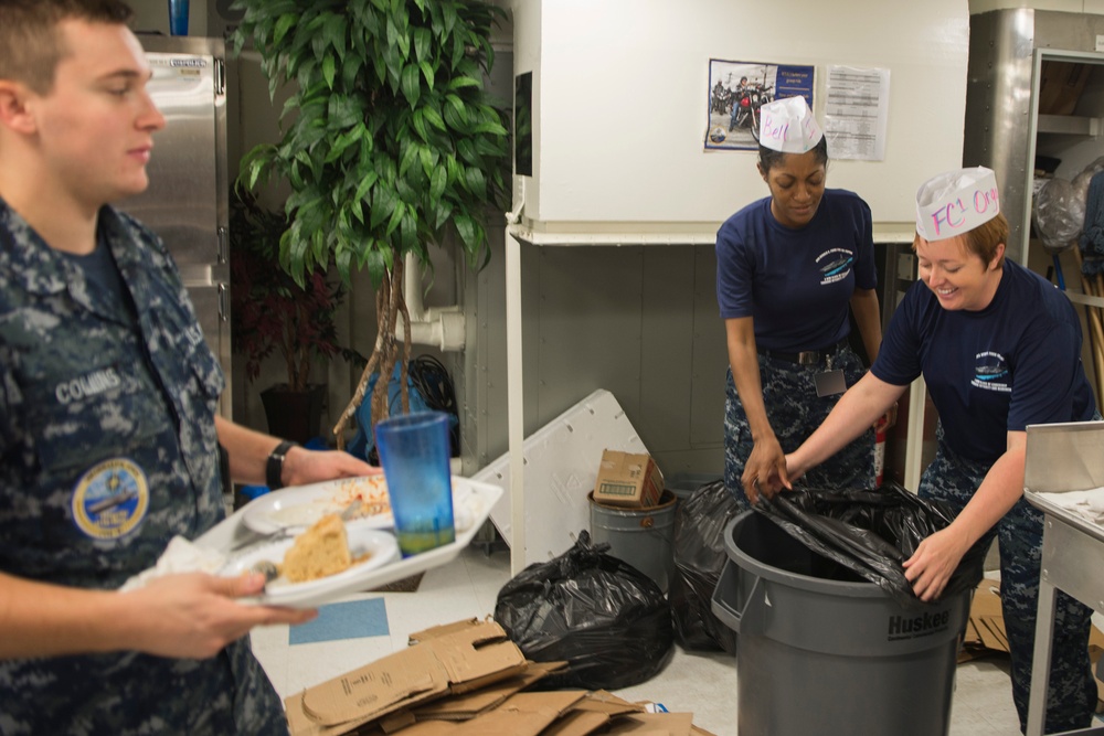 PCU Gerald R. Ford (CVN 78) FCPOA performs FSA duties for a day