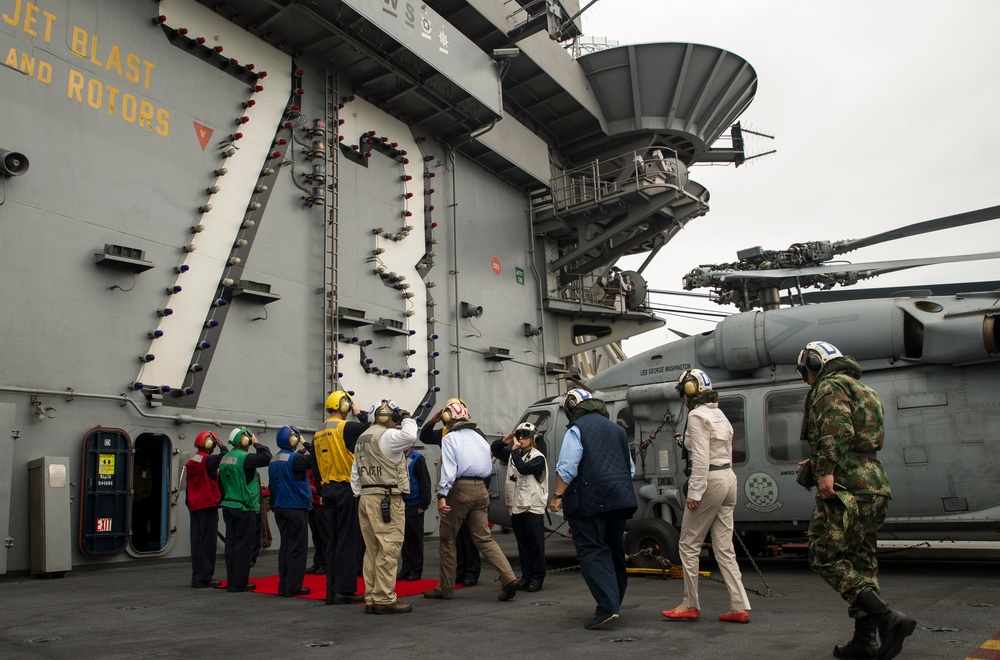 USS George Washington action