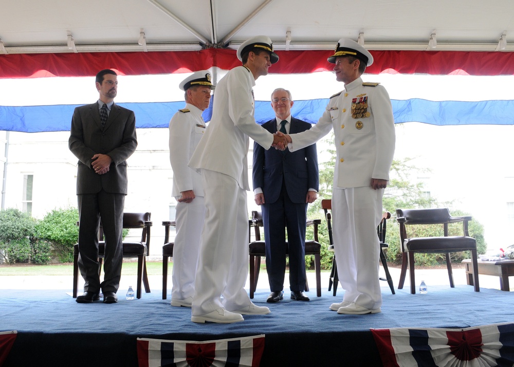 Change of command ceremony at the US Naval Observatory