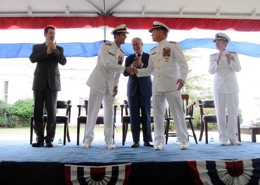 Change of command ceremony at the US Naval Observatory