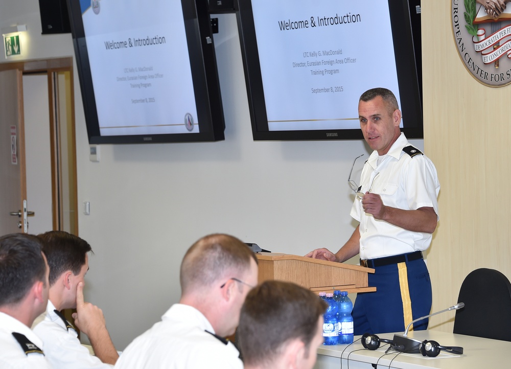 Marshall Center seminar intertwines years of Foreign Area Officers’ training