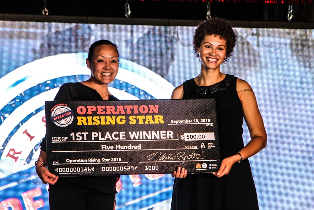 The winner of Camp Humphreys Operation Rising Star 2015