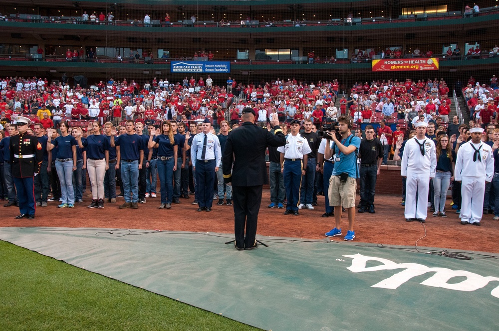 Joint oath of enlistment ceremony