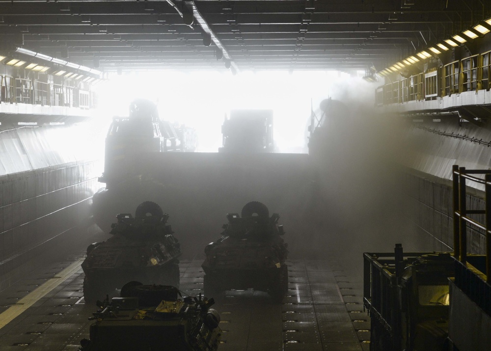 USS Boxer well deck operations