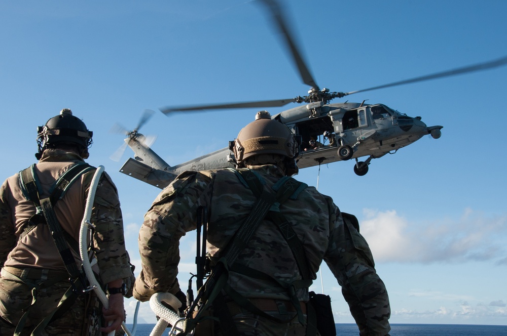 USS Ronald Reagan action